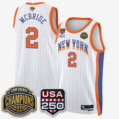 New York Knicks 2026 NBA Eastern Conference Champions City Edition Jersey V2- Stitched