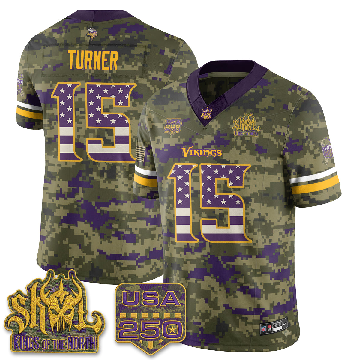 MIN 2026 Salute to Service Edition Vapor Jersey - Stitched