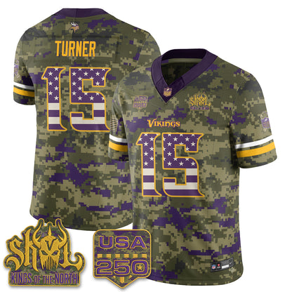MIN 2026 Salute to Service Edition Vapor Jersey - Stitched
