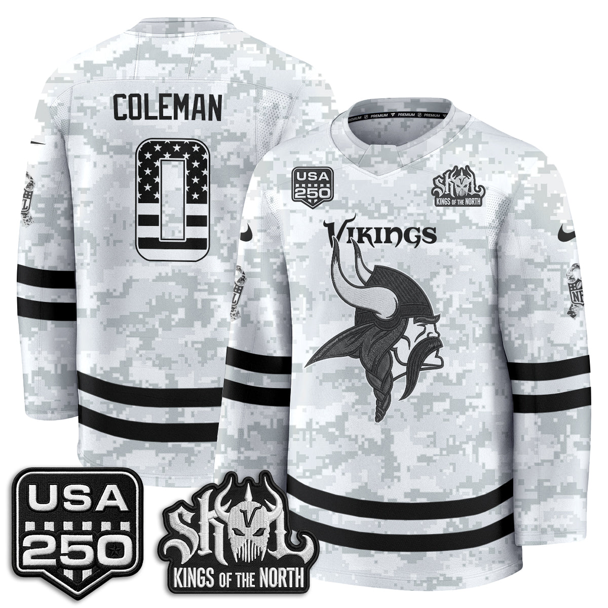 MIN 2026 Salute To Service Edition Hockey Jersey - Printed