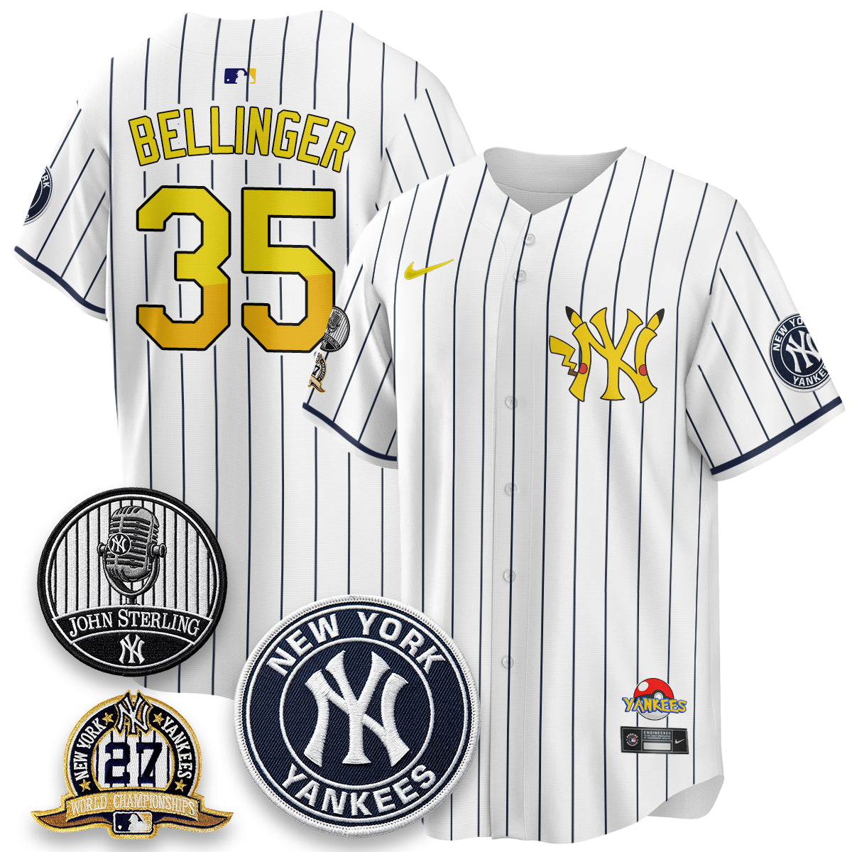 New York Yankees x PKM Cartoon Limited Jersey -  Stitched