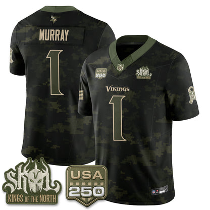 MIN 2026 Salute to Service Edition Vapor Jersey - Stitched