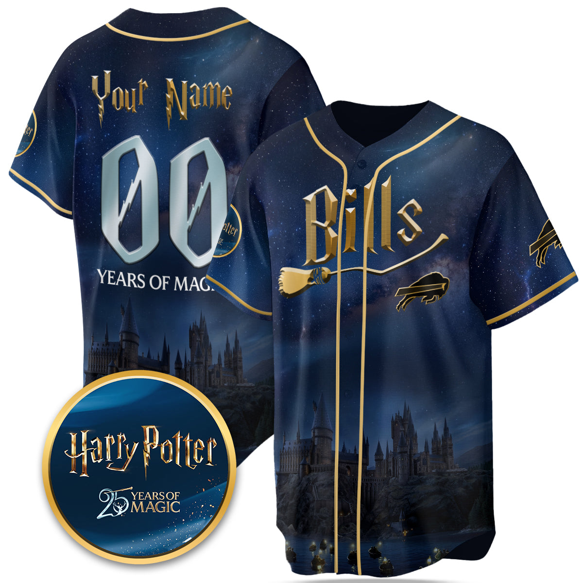 Football Team x HP 25 Years of Magic Limited Custom Edition Jersey - Printed
