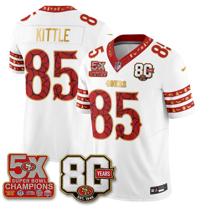 San Francisco 49ers Spooky Edition Vapor Jersey - Stitched