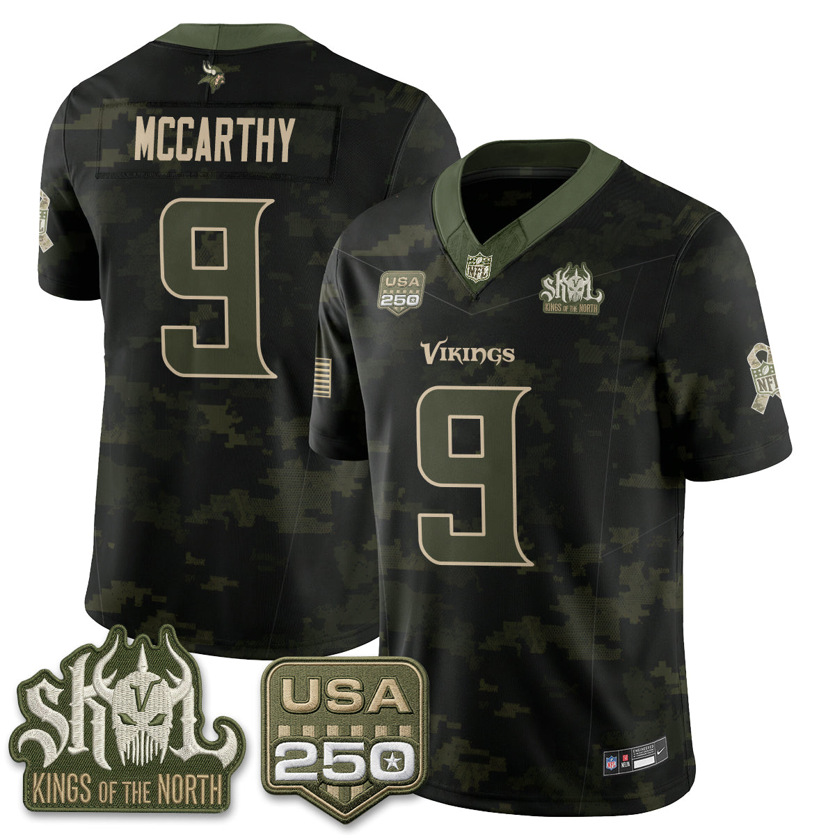 MIN 2026 Salute to Service Edition Vapor Jersey - Stitched
