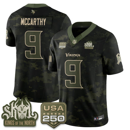 MIN 2026 Salute to Service Edition Vapor Jersey - Stitched
