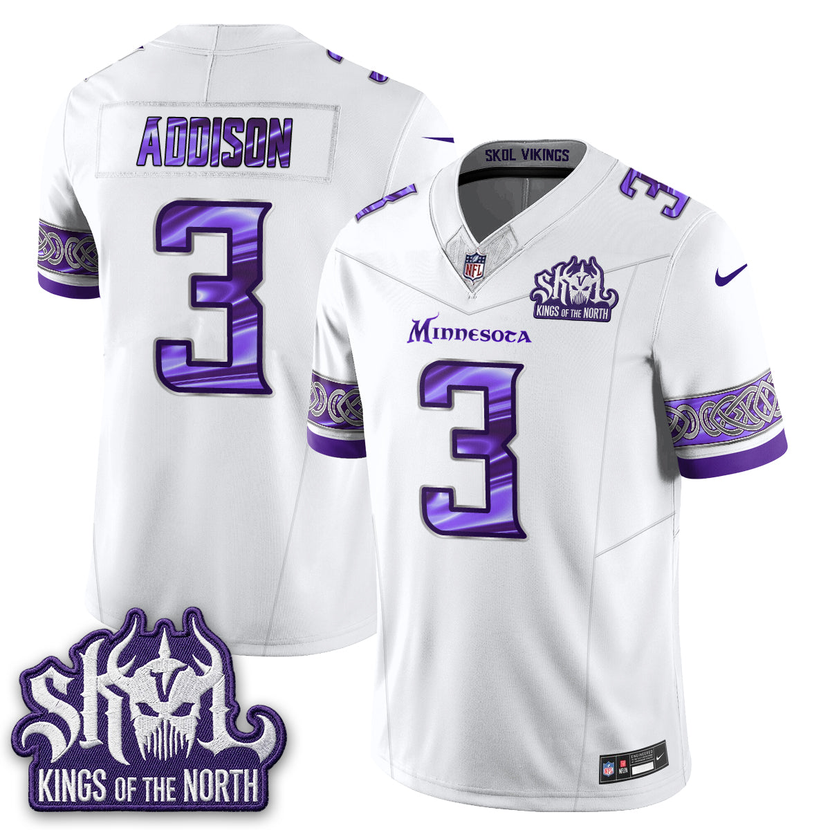 MIN Fangear Edition Warrior Skol Patch Vapor Jersey - Stitched