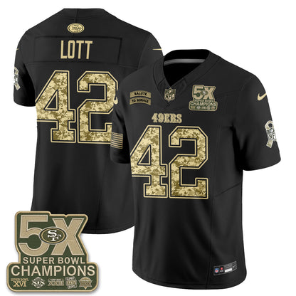 San Francisco 49ers 2026 Salute to Service V2 Vapor Jersey - Stitched