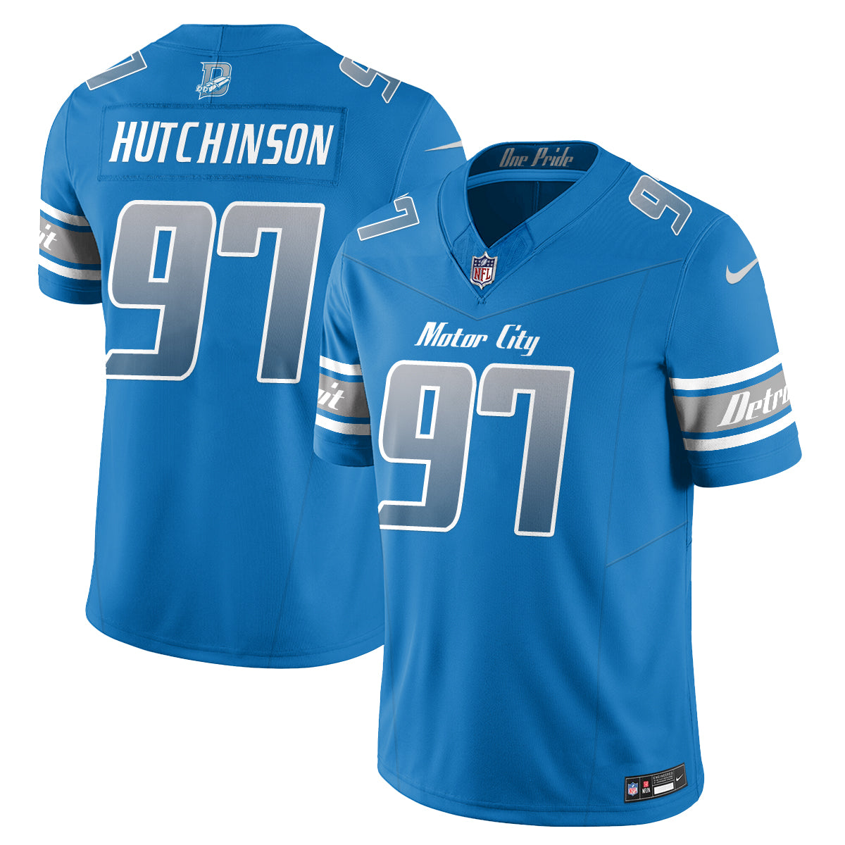 DET Fangear Edition Vapor Jersey - Stitched