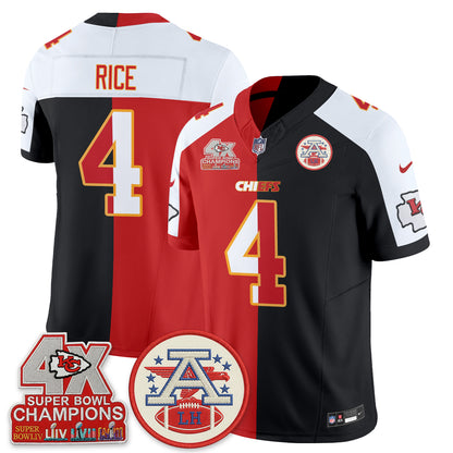 Kansas City Chiefs Split Edition Vapor Jersey - Stitched