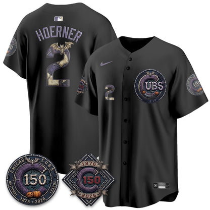 Chicago Cubs Nightmare Edition Vapor Limited Jersey - Printed