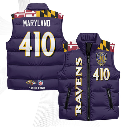 BAL Maryland Puffer Vest - Printed