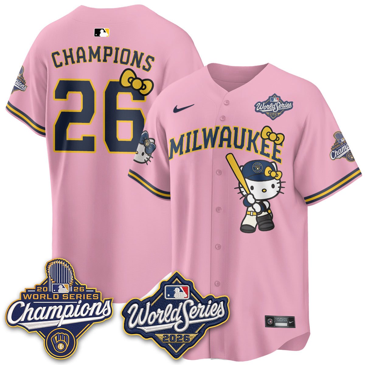 MIL 2026 WS Champions x Meow KT Vapor Jersey - Stitched