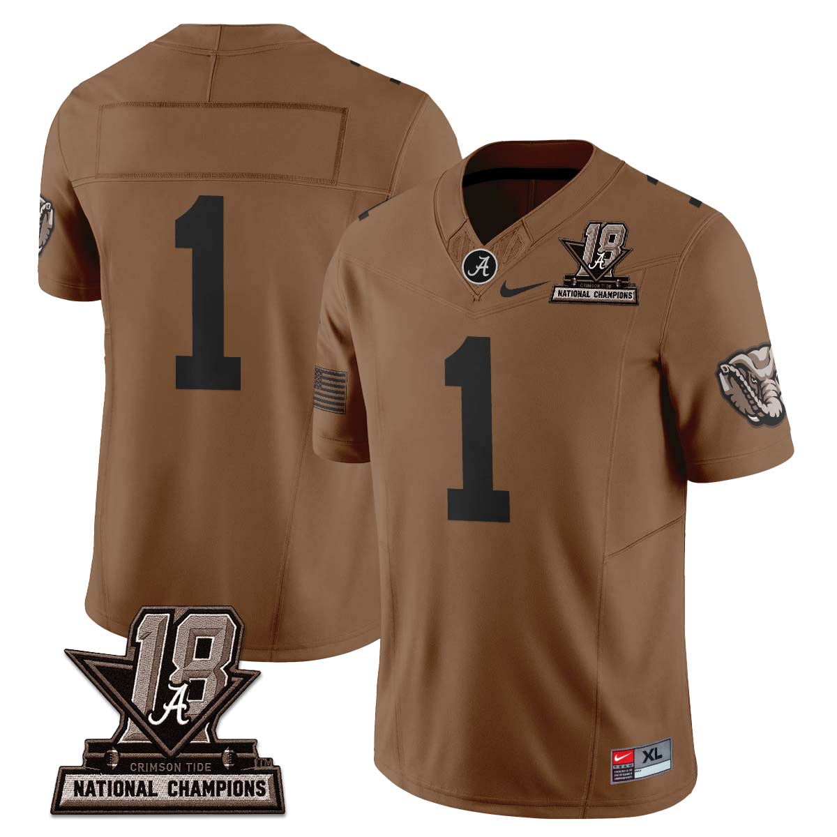 Alabama Crimson Tide 2026 Military Appreciation Vapor Jersey - Stitched
