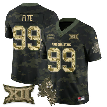 Arizona State Sun Devils 2026 Salute to Service Vapor Jersey - Stitched