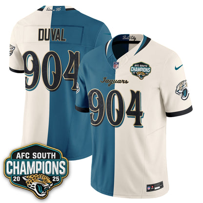 Jacksonville Jaguars 2026 Rivalries Split Vapor Jersey - Stitched