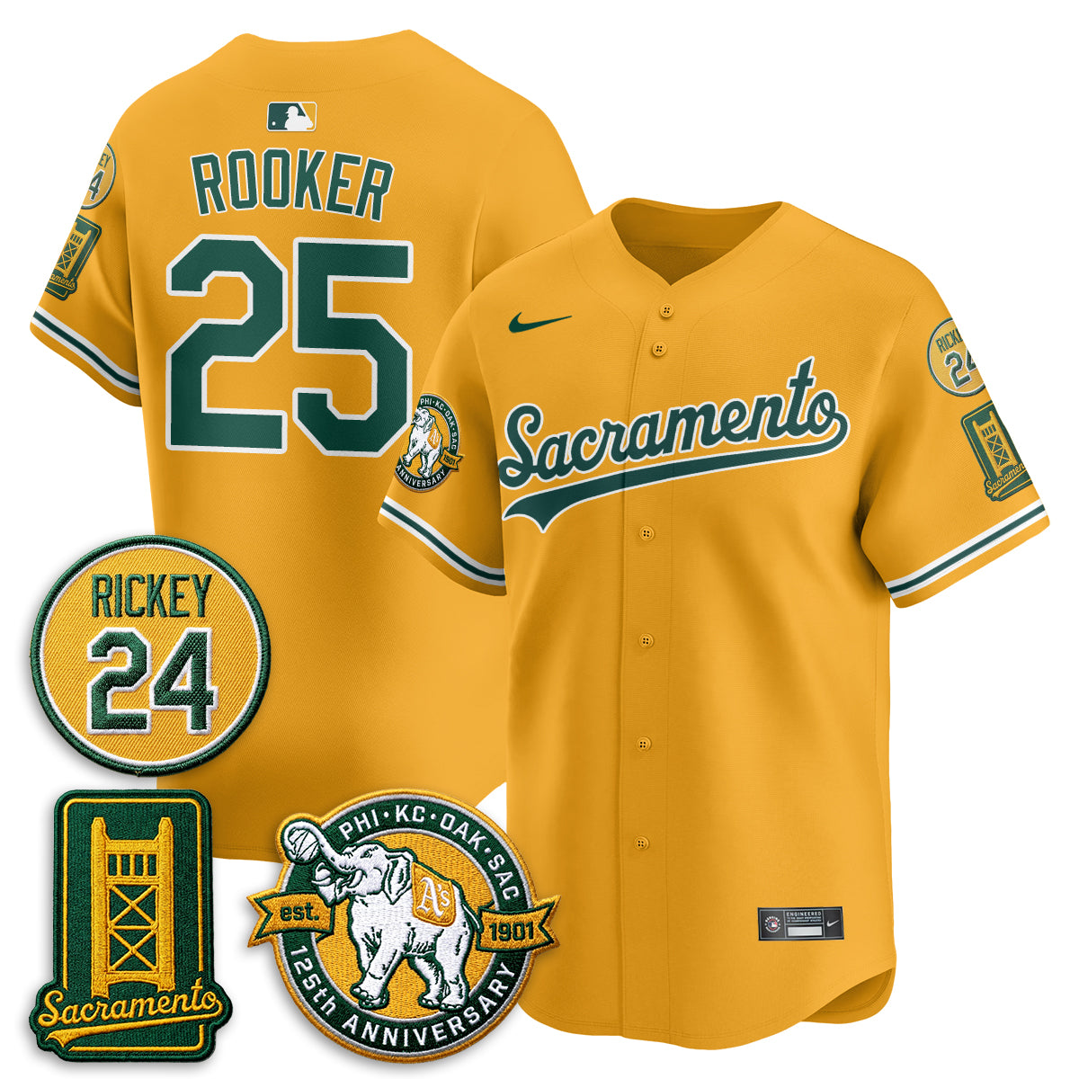 OAK 2026 Alternate Sacramento - Celebrating 125 Years -  Limited Vapor Jersey - All Stitched
