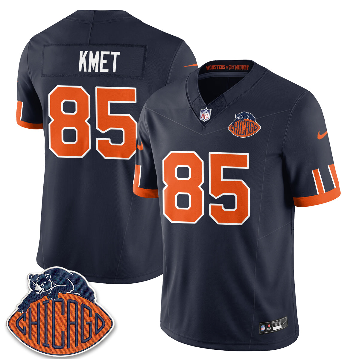 Chicago Bears 2026 Rivalries Vapor Jersey - Stitched