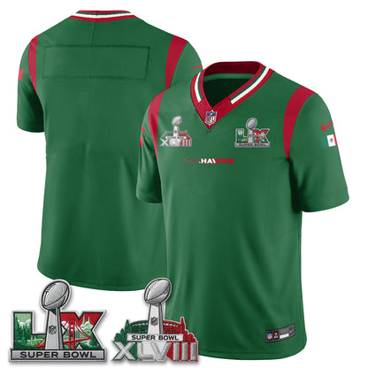 Seattle Seahawks Mexico Edition Vapor Jersey V1- Stitch