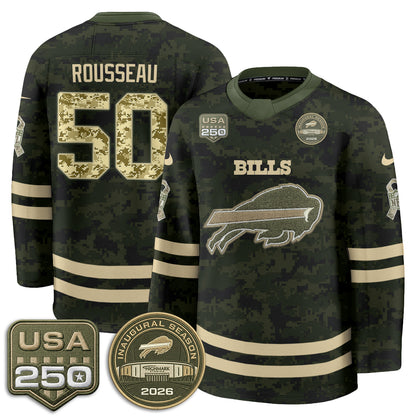 BUF 2026 Salute To Service Edition Hockey Jersey - Printed