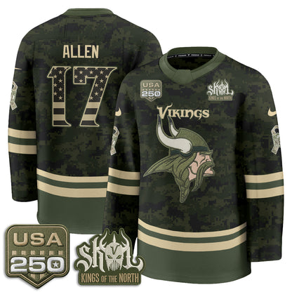MIN 2026 Salute To Service Edition Hockey Jersey - Printed