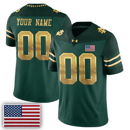 Notre Dame Fighting Irish 2026 Shamrock Series Football Vapor Custom Jersey - Stitched