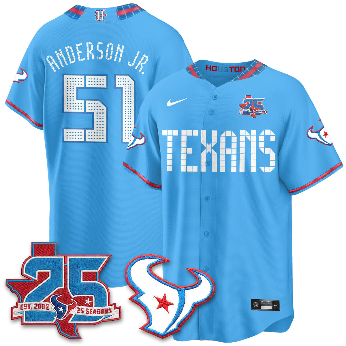 HOU 2026 Rivalries Baseball Vapor Jersey - Stitched