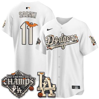 Los Angeles Dodgers Halloween 2026 Vapor Jersey - Stitched