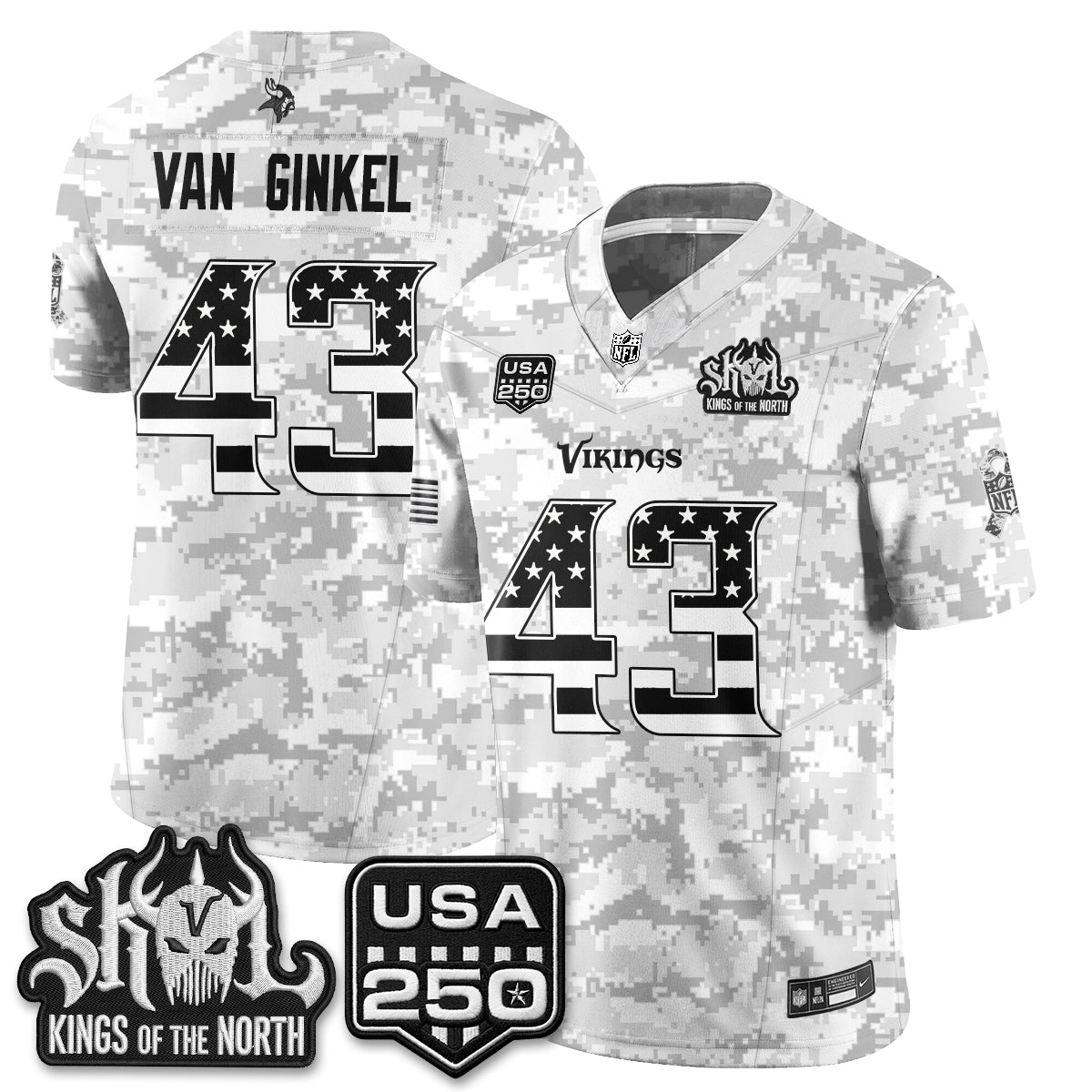 MIN 2026 Salute to Service Edition Vapor Jersey - Stitched