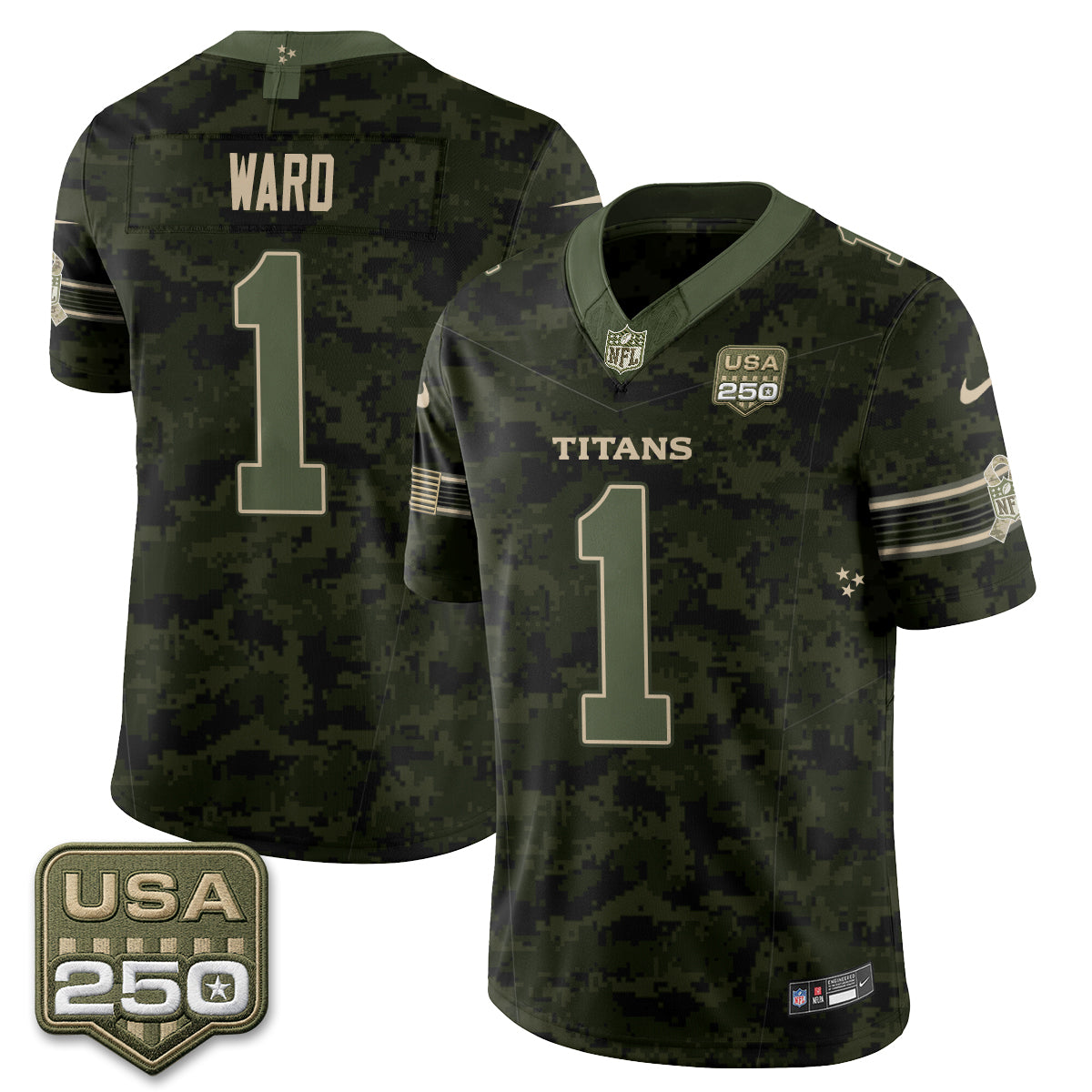 Tennessee Titans 2026 Salute to Service Edition Vapor Jersey - Stitched