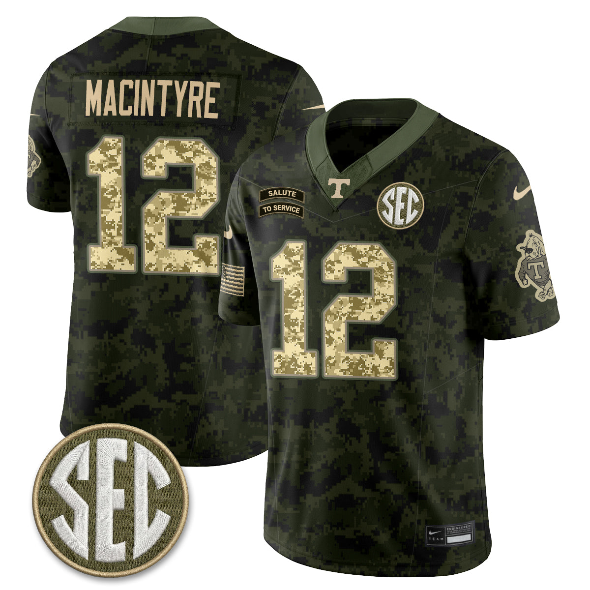 TENN 2026 Salute to Service Vapor Jersey - Stitched