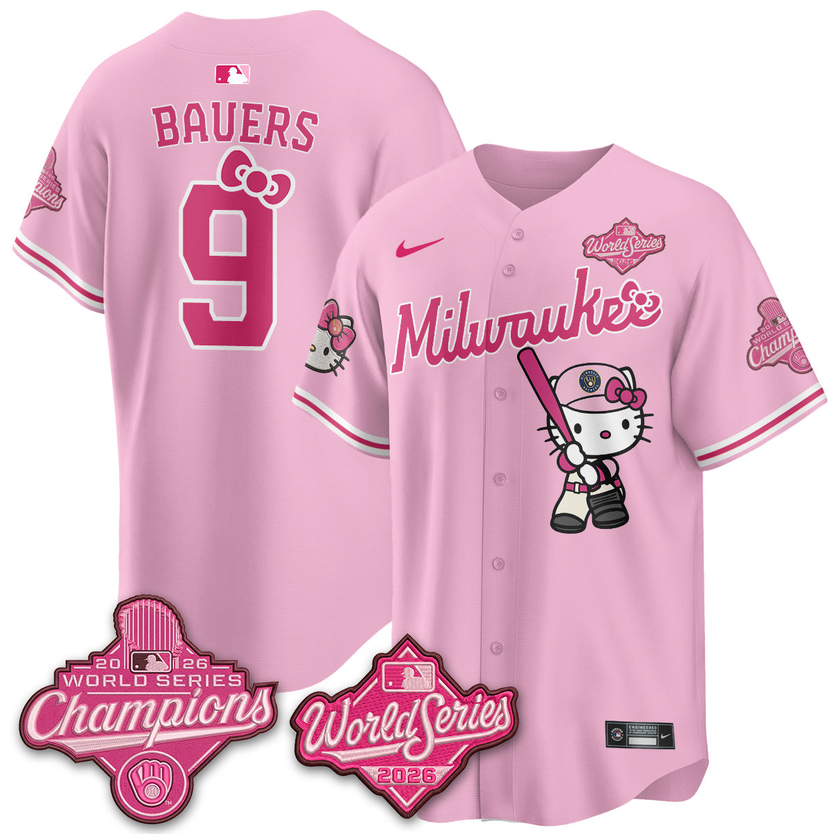 MIL 2026 WS Champions x Meow KT Vapor Jersey - Stitched