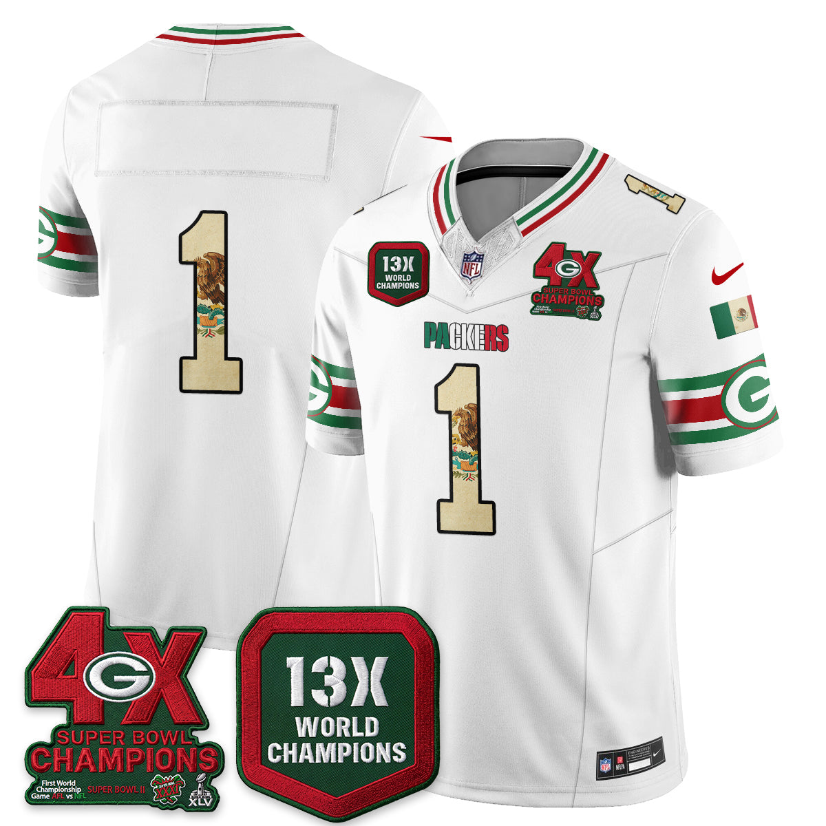 GB Mexico Edition Vapor Jersey - Stitched
