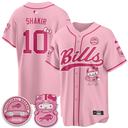 BUF x Meow  Vapor Baseball Jersey - Stitched