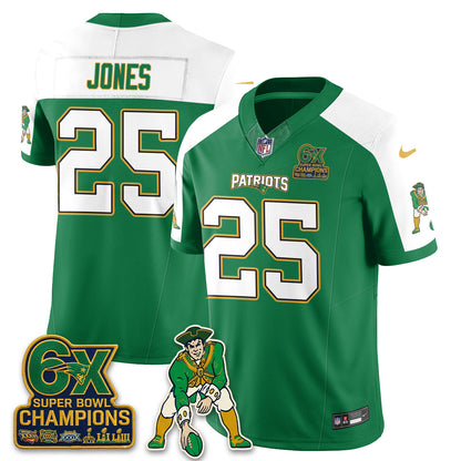 New England Patriots Irish Edition Vapor Jersey - Stitched
