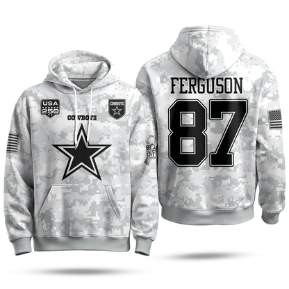DAL 2026 Salute To Service Edition Pullover Hoodie - Printed