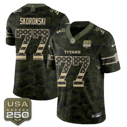 Tennessee Titans 2026 Salute to Service Edition Vapor Jersey - Stitched