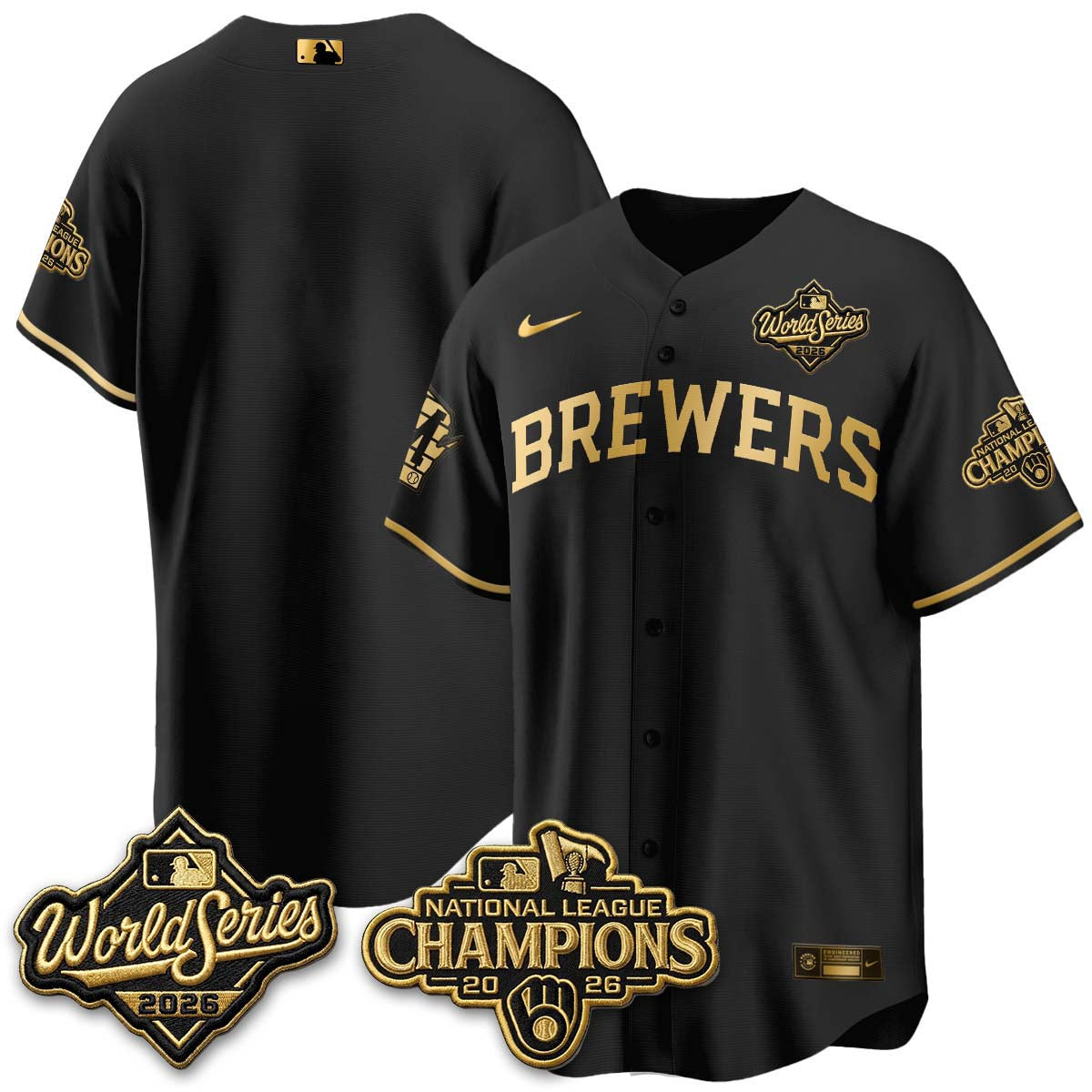 MIL 2026 NL Champions Vapor Jersey - Stitched
