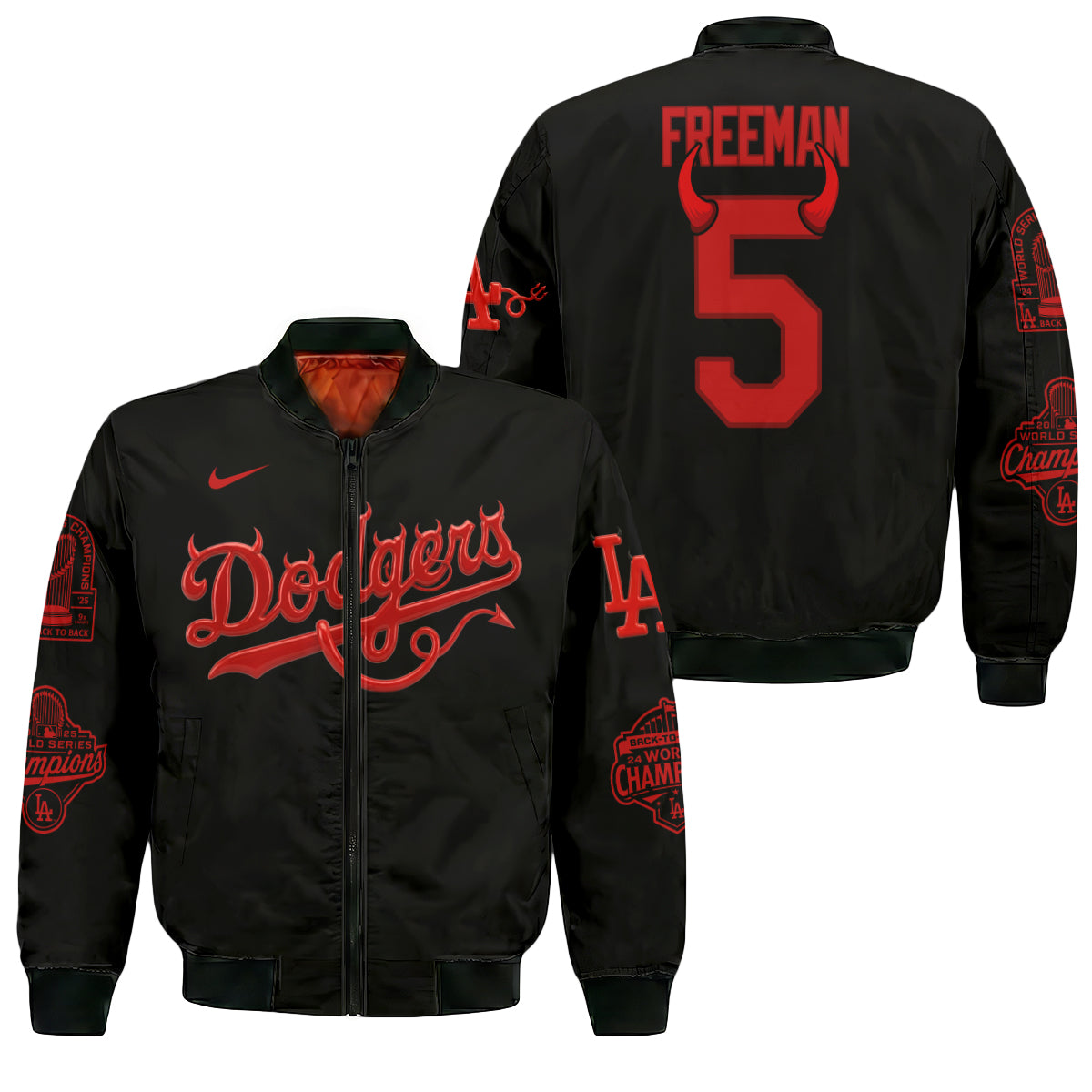 LAD Devil Limited Edition Varsity Jacket - Printed