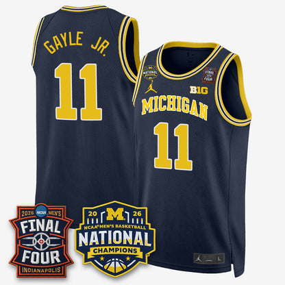 MICH 2026 NCAA Men's Basketball Champions Limited Jersey - All Stitched