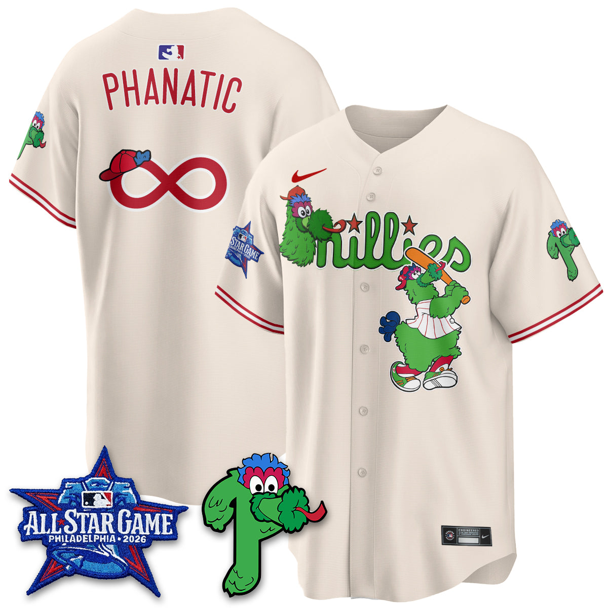 Philadelphia Phillies Phanatic Vapor Limited Jersey - Stitched