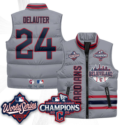 CLE 2026 AL Champions Puffer Vest - Printed