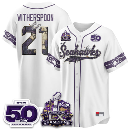 Seattle Seahawks 2026 Nightmare Edition Vapor Baseball Jersey - Stitched