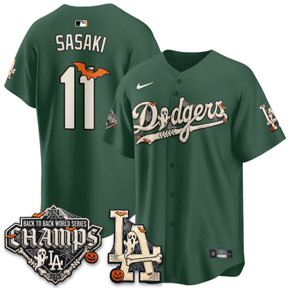 Los Angeles Dodgers Halloween 2026 Vapor Jersey - Stitched