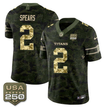 Tennessee Titans 2026 Salute to Service Edition Vapor Jersey - Stitched