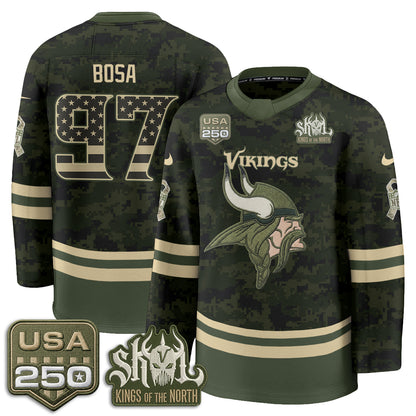 MIN 2026 Salute To Service Edition Hockey Jersey - Printed