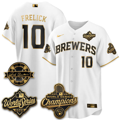 MIL 2026 WS Champions - Bob Uecker Patch Vapor Jersey - Stitched