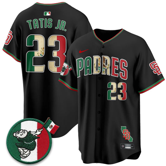 San Diego Padres Mexico Style Vapor Jersey - Stitched