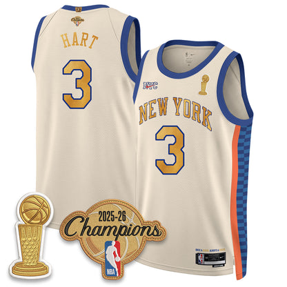 New York Knicks Champions Night Vapor Jersey - Stitched