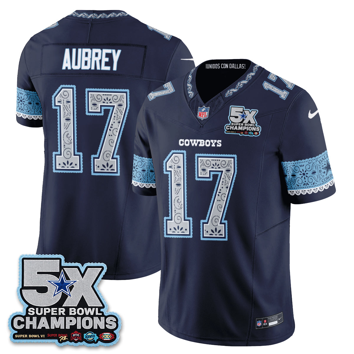DAL 2026 Hispanic Month Edition Vapor Jersey - Stitched